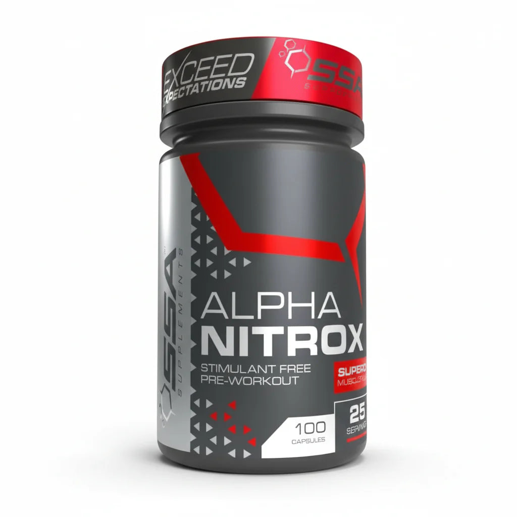 SSA – Alpha Nitrox 100 Caps Pre Workout