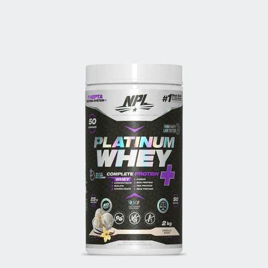NPL Platinum Whey + 2kg Protein shake