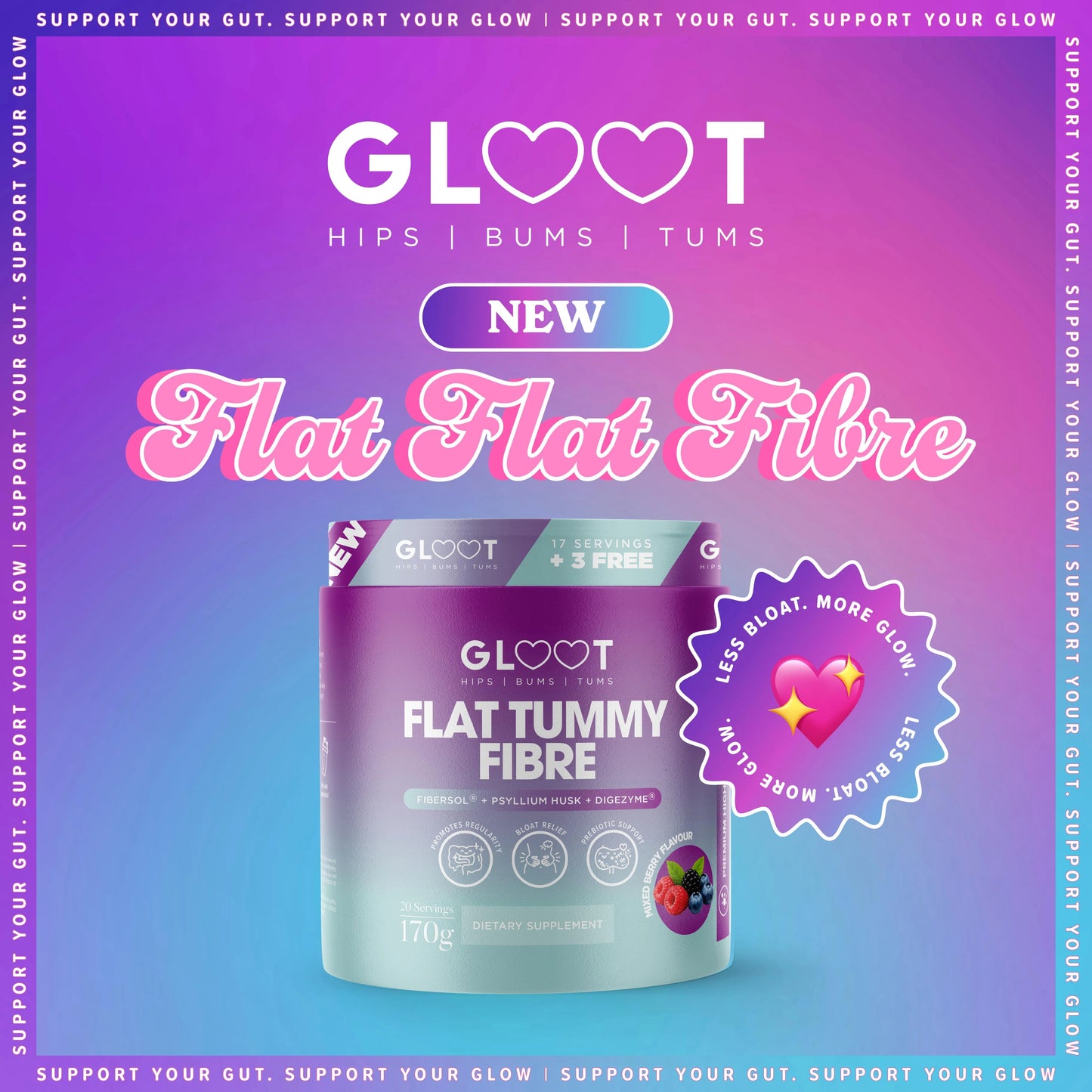 GLOOT Flat Tummy Fibre (Digestive Health)